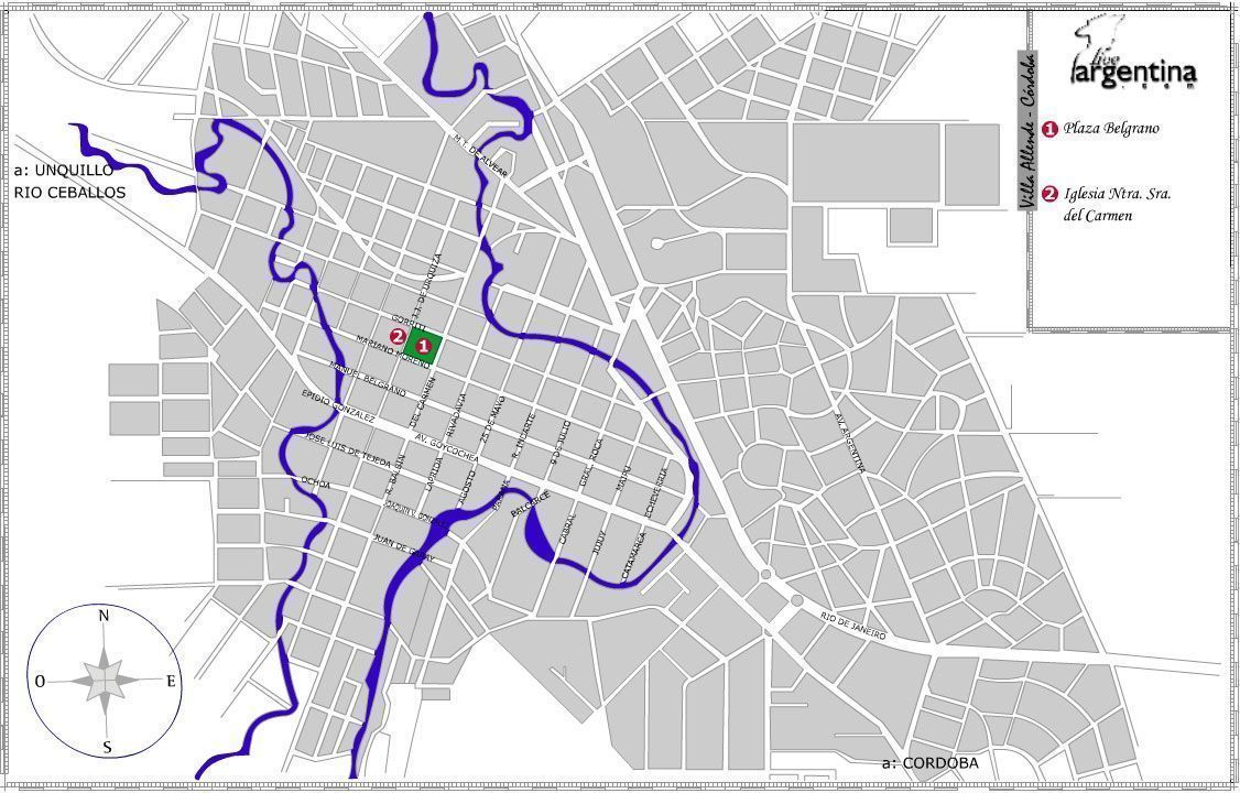Mapa de Villa Allende